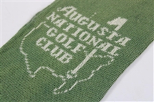 Vintage Augusta National Golf Club Green Cloth Shoe Bag Cover - Drawstring