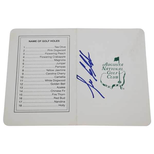 Lee Elder Signed Augusta National Golf Club Scorecard JSA ALOA