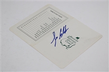 Lee Elder Signed Augusta National Golf Club Scorecard JSA ALOA