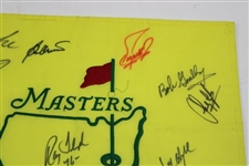 Fifteen (15) Masters Champions Signed Undated Masters Flag JSA ALOA