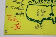 Fifteen (15) Masters Champions Signed Undated Masters Flag JSA ALOA