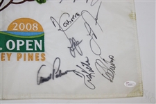 Twenty (20) US Open Champions Multi-Signed 2008 US Open at Torrey Pines Flag JSA #Z09265