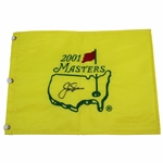 Jack Nicklaus Signed 2001 Masters Embroidered Flag JSA ALOA