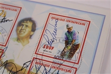 Seve, Payne, Watson, Trevino & Curtis Signed Ltd Ed 1998 Cachet JSA ALOA
