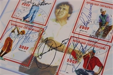 Seve, Payne, Watson, Trevino & Curtis Signed Ltd Ed 1998 Cachet JSA ALOA