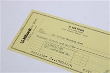 Ben Hogan Signed Bank One Check to The Dallas Morning News JSA ALOA