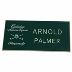 Arnold Palmers Personal Undated Greenbrier American Express Championship Name Tag