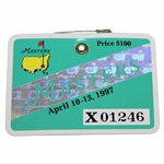 1997 Masters Tournament Series Badge #X01246 - Tiger Woods Win