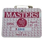 1986 Masters Tournament Series Badge #X6868 - Jack Nicklaus Win
