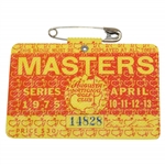 1975 Masters Tournament Series Badge #14828 - Jack Nicklaus Win