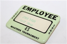 1964 Masters Tournament Employee Badge #45 - Arnold Palmer Win