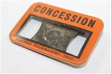 1960 Masters Tournament Concessions Badge - Arnold Palmer Win