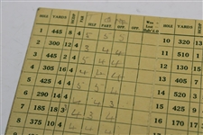 Francis Ouimet Signed The Country Club (Brookline) Scorecard - Only One JSA #Z97550