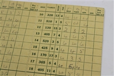 Francis Ouimet Signed The Country Club (Brookline) Scorecard - Only One JSA #Z97550