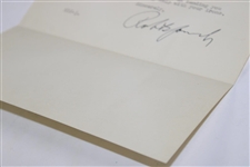 Bobby Jones Signed 1952 Letter to Fan 'Down the Fairway' Content on Letterhead JSA ALOA