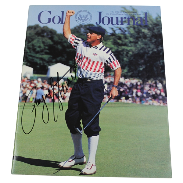 Payne Stewart Signed 1991 USGA US Open Recap Golf Journal - August JSA ALOA