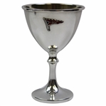 Sterling Silver Los Angeles Country Club Chalice Cup w/Red & Green Enameled Logo Flag