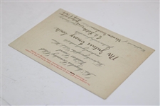 1919 Los Angeles Country Club Visitors Card - Privilege of the Clubhouse