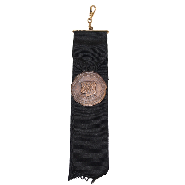 Western Amateur Championship Badge with Ribbon & FOB - Undated