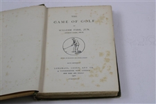 1901 'The Game of Golf' Fifth Edition Book by W. Park, Jr.