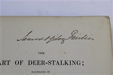 Father of The Open James Ogilvie Fairlie's Personal Signed 1839 'The Art Of Deer Stalking' 1st Ed by Scrope
