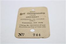 1953 Open Golf Championship at Carnoustie Tuesday Ticket #744 - Ben Hogan Winner