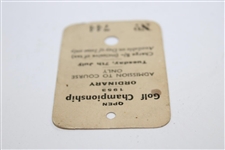 1953 Open Golf Championship at Carnoustie Tuesday Ticket #744 - Ben Hogan Winner