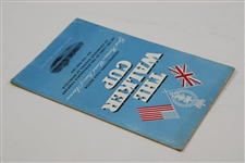 1959 The Walker Cup at Muirfield Official Program - Jack Nicklaus Contestant