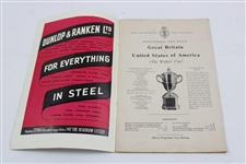 1959 The Walker Cup at Muirfield Official Program - Jack Nicklaus Contestant