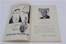 1959 The Walker Cup at Muirfield Official Program - Jack Nicklaus Contestant