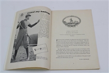 1959 The Walker Cup at Muirfield Official Program - Jack Nicklaus Contestant