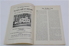 1959 The Walker Cup at Muirfield Official Program - Jack Nicklaus Contestant