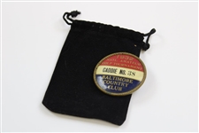 1932 National Amateur Golf Tournament Caddie Badge Pin #38 Baltimore Country Club Md