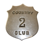 Vintage Country Club Medal Golf Members Caddie Badge