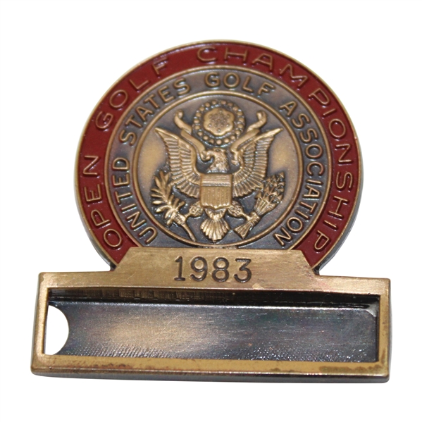 1983 US Open Oakmont Country Club Contestant Badge - Larry Nelson Win