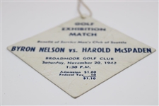 1943 Byron Nelson v. Harold McSpadon Exhibition Match Broadmoor Golf Club