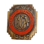 Deane Berman’s 1959 US Open Winged Foot Golf Club Contestant Badge - Billy Casper Winner