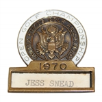 1970 US Open Golf Contestant Badge Belonging to JC Snead - Hazeltine w/COA