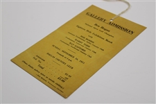 1951 Ben Hogan 'National Open Champion' Exhibition Golf Match Ticket - Dallas Country Club