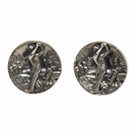 Vintage Fenwick & Sailors F&S “The Golfer” Solid Sterling Silver Cufflinks