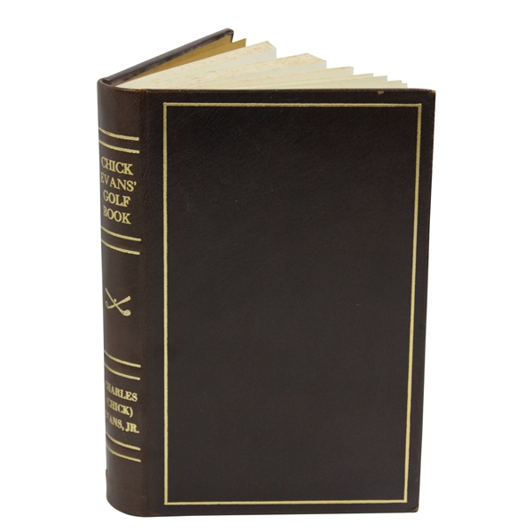 Chick Evans Signed 1978 Chick Evans Golf Book Special Edition JSA ALOA