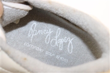 Nancy Lopez Signed 'Nancy Lopez' Signature Golf Shoe Metal Cleat JSA ALOA