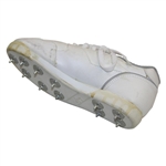 Nancy Lopez Signed 'Nancy Lopez' Signature Golf Shoe Metal Cleat JSA ALOA