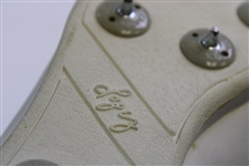 Nancy Lopez Signed 'Nancy Lopez' Signature Golf Shoe Metal Cleat JSA ALOA