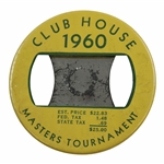 1960 Masters Tournament Clubhouse Badge - Palmer Win
