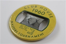 1960 Masters Tournament Clubhouse Badge - Palmer Win