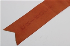 1962 US Open at Oakmont CC PGA Pro Scoring Badge Ribbon #35 – Nicklaus First Win!