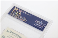 Arnold Palmer Signed 2012 Topps Allen and Ginter Card PSA #83690620