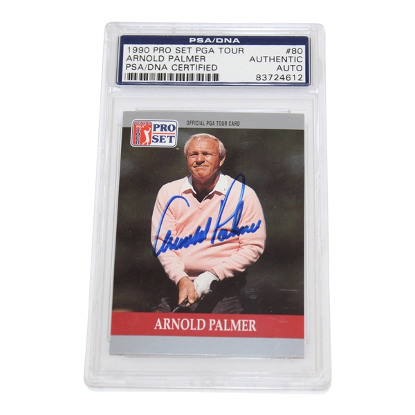 Arnold Palmer Signed 1990 Tour Pro Set Card PSA #83724612