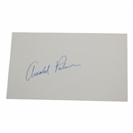 Arnold Palmer Signed 3x5 Index Card JSA #I02887